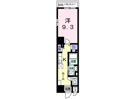 オータムアベニュー(1K/7階)の間取り写真
