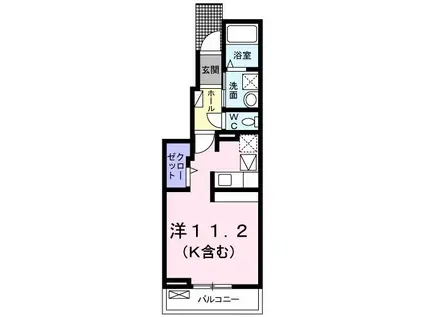 めぞん春日 II(ワンルーム/1階)の間取り写真