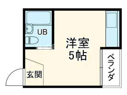 トマトハイツ菱屋西(ワンルーム/2階)の間取り写真