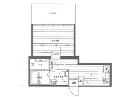 グリーンピア三ツ沢(1K/3階)の間取り写真