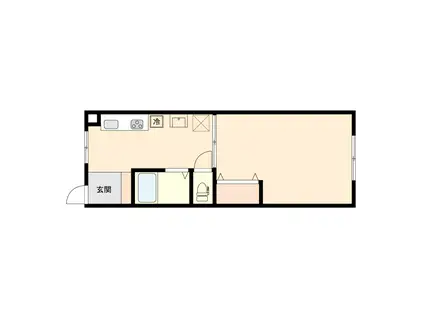 ジョイムビル(1DK/3階)の間取り写真