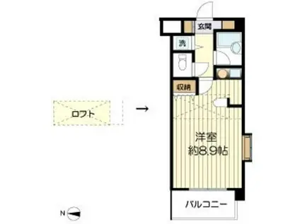 TNコンフォート(1K/6階)の間取り写真