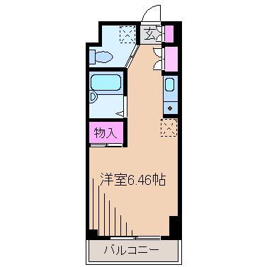 ラ・シード妙蓮寺(ワンルーム/4階)の間取り写真