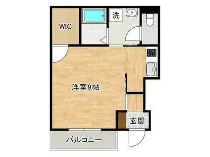 コンフォート K.S(1K/1階)の間取り写真