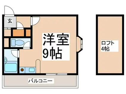シティーコート太宰府(ワンルーム/3階)の間取り写真