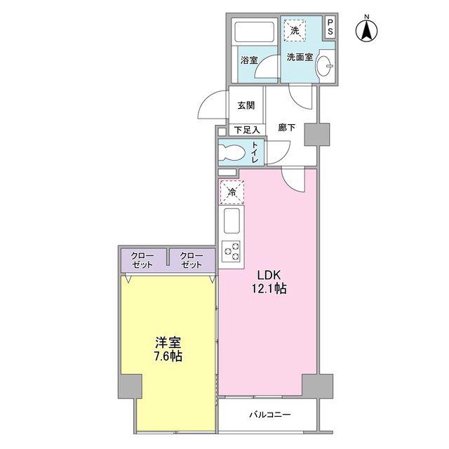 ロイヤルステージ目白(1LDK/3階)の間取り写真