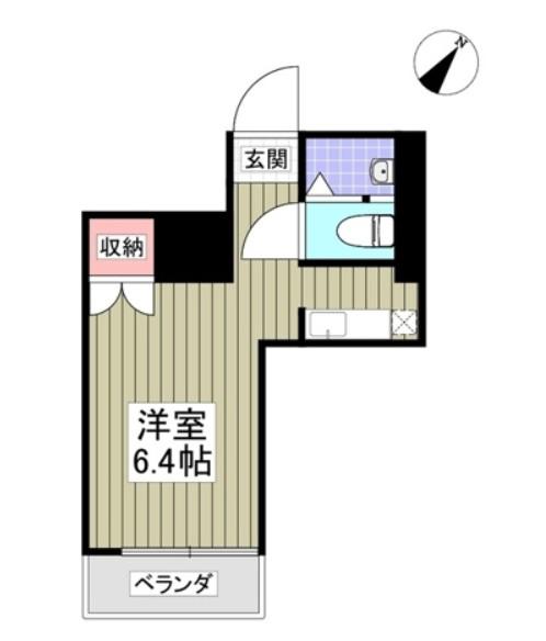 タクト成増(ワンルーム/3階)の間取り写真