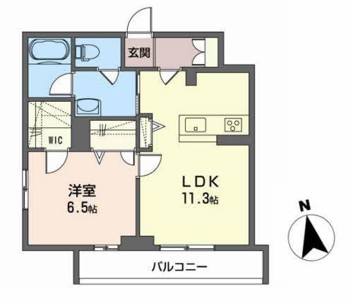 COCO MAISON(1LDK/2階)の間取り写真