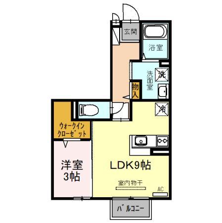 セジュールNOZAKI(1LDK/2階)の間取り写真