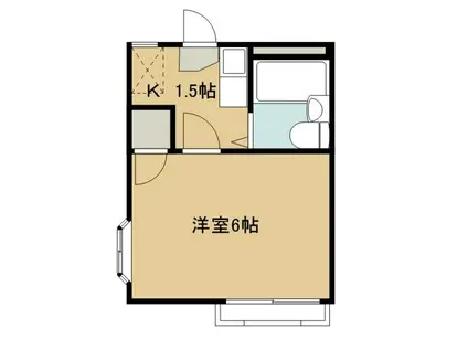 フィガロ館(1K/1階)の間取り写真