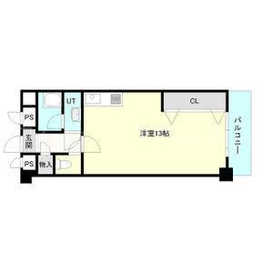 平岸パールハイム(ワンルーム/2階)の間取り写真