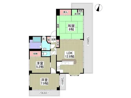 アイエヌジー笹塚(ワンルーム/4階)の間取り写真