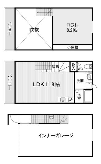 ガレッシア385(ワンルーム/1階)の間取り写真