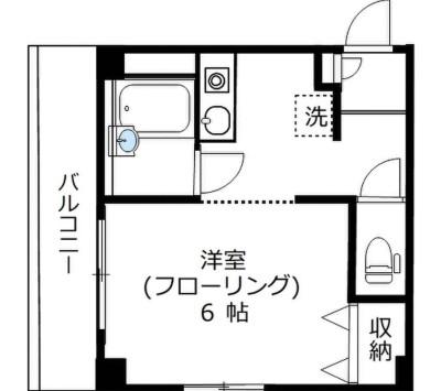 SK15(1K/3階)の間取り写真