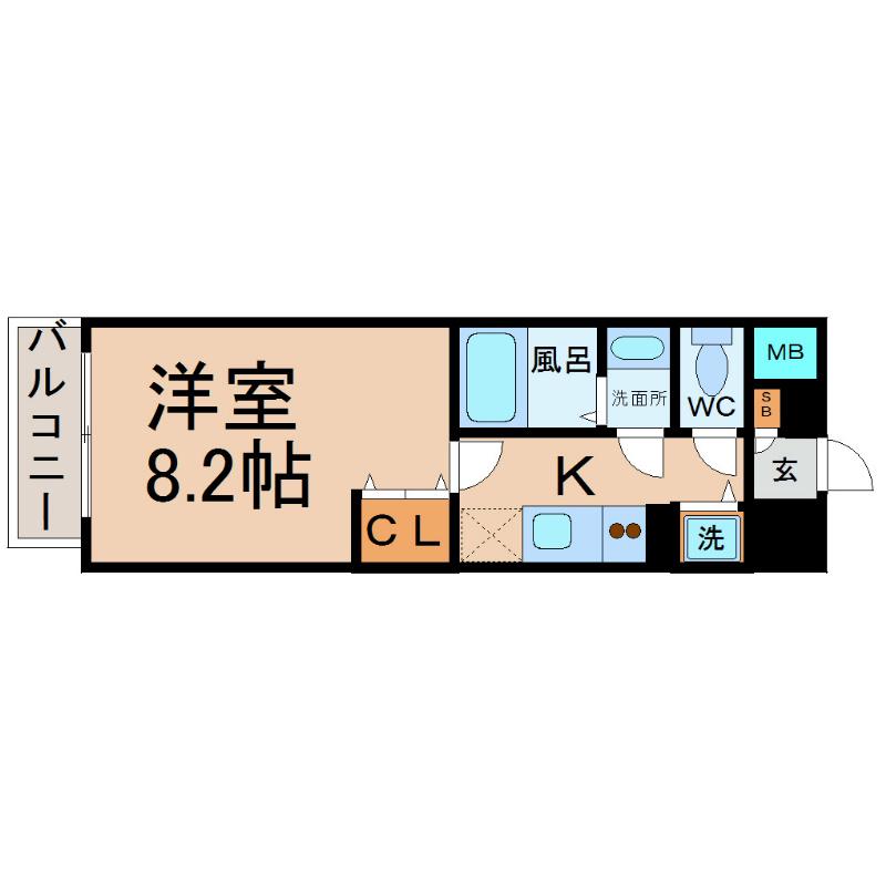 グレイス大須(1K/6階)の間取り写真