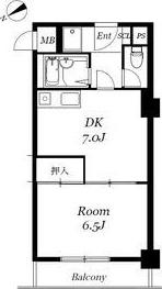 カーサノア八事(1DK/1階)の間取り写真