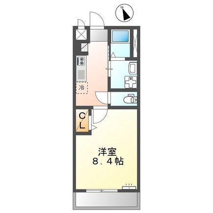 凛RIN(1K/1階)の間取り写真