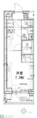 DIPS竹ノ塚駅前(1K/6階)の間取り写真