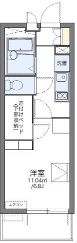 レオパレス甲子園(1K/1階)の間取り写真