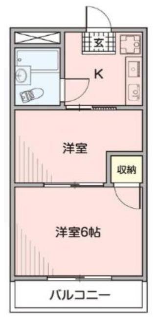 アズ川口レジデンス(2K/3階)の間取り写真