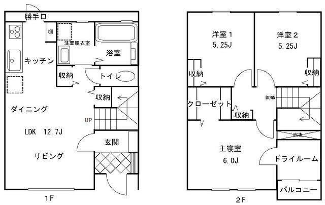 ガーデンヒル花園(3LDK/1階)の間取り写真