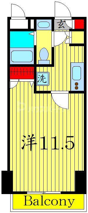 アーバンフラッツ池袋プレミアム(1K/5階)の間取り写真