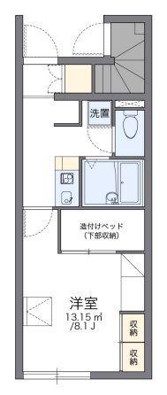 レオパレスワコー(1K/1階)の間取り写真