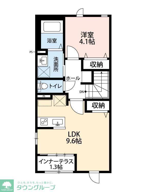 ルミナスソラーレ(1LDK/2階)の間取り写真