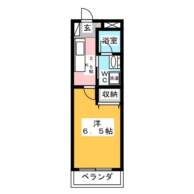 メゾンDICO(1K/1階)の間取り写真