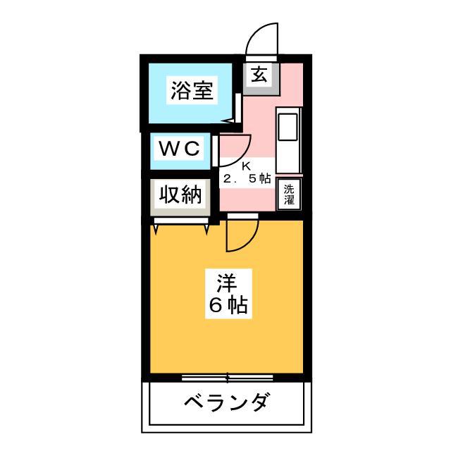 ETERNAL SATSUKI(1K/1階)の間取り写真