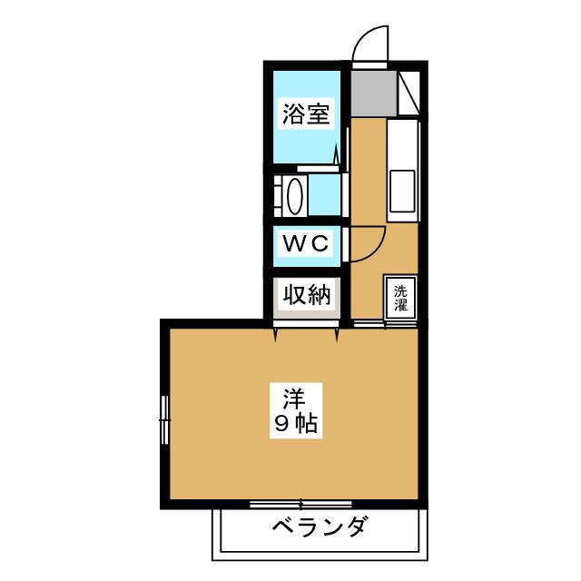 レジデンシアミヤマエ(1K/1階)の間取り写真