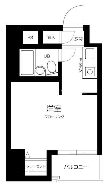 トーシンフェニックス西新宿5丁目弐番館(ワンルーム/4階)の間取り写真