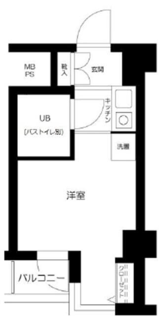 入谷センチュリープラザ21(ワンルーム/6階)の間取り写真