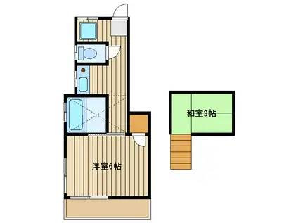 コーポ蜂谷(1K/3階)の間取り写真