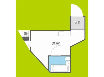 アレグリアプレイス駒川(ワンルーム/5階)の間取り写真
