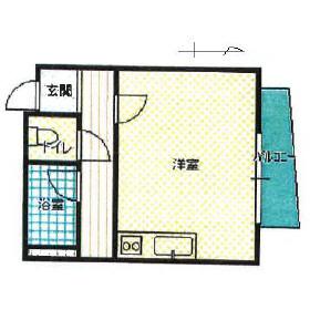 丸乃第3ビル(ワンルーム/3階)の間取り写真