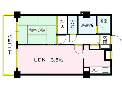 セジュール関目三番館(1LDK/4階)の間取り写真
