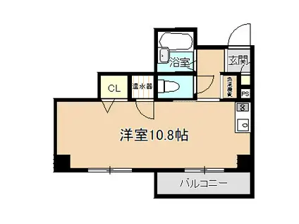 5TH BUILD TANAKA(ワンルーム/3階)の間取り写真