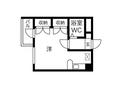 レオパレス21 RX新瑞橋(ワンルーム/1階)の間取り写真