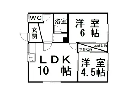 りんりんハウス柳町(2LDK/2階)の間取り写真