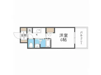 エステムコート大阪ウエストII(1K/8階)の間取り写真