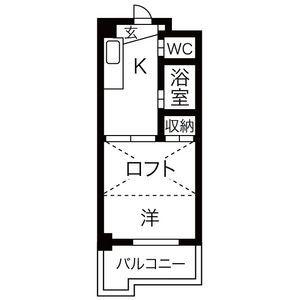 サン・ウエダビルI(1K/3階)の間取り写真