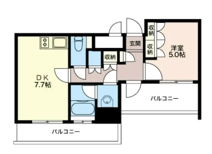 エスティメゾン浅草駒形 4階階 間取り