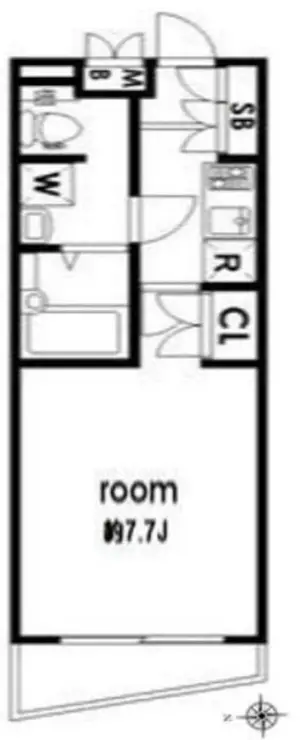 ディム三軒茶屋 1階階 間取り
