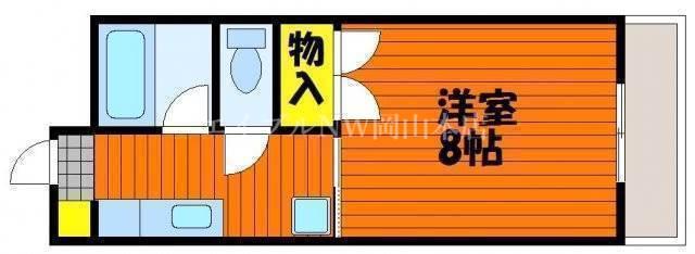 アークハイツ富田町(1K/5階)の間取り写真