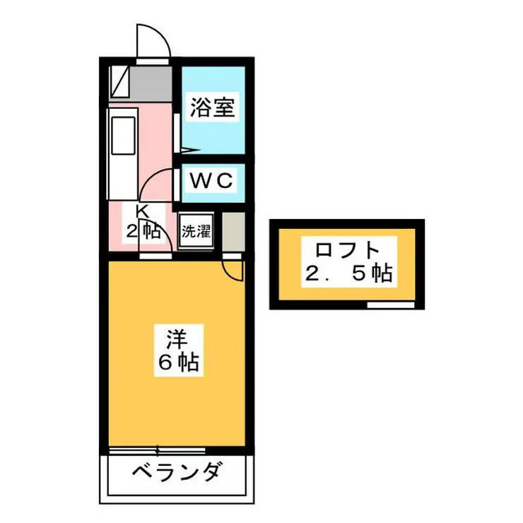 メゾンフルール 2階階 間取り