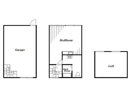 GーHANGAR1821(ワンルーム/1階)の間取り写真