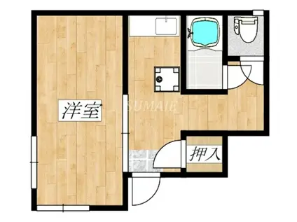奥戸パレス(1K/2階)の間取り写真