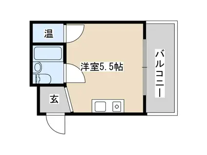 カサベラエステ三宮(ワンルーム/9階)の間取り写真