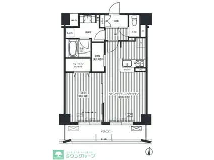 フィルージュ浦和常盤(1LDK/2階)の間取り写真